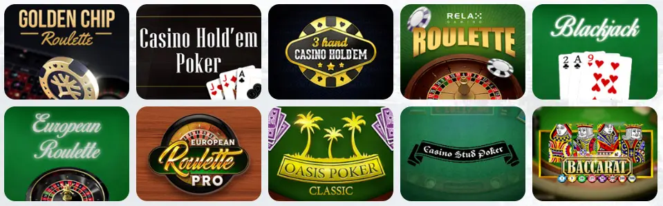 Giochi da tavolo al NORDIS CASINO