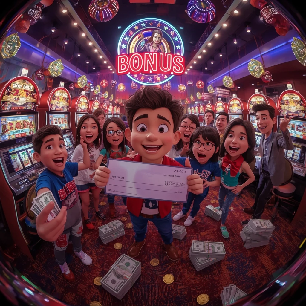 bonus nelle mani di un uomo al casinò NORDIS CASINO