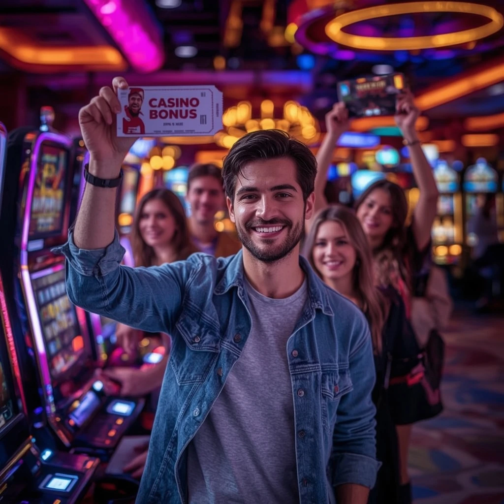 una persona con un bonus NORDIS CASINO