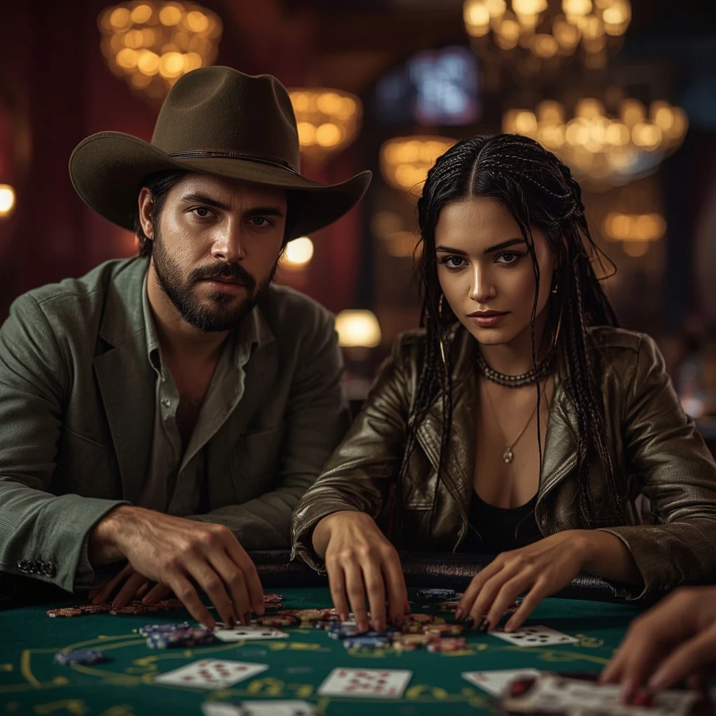 foto di due giocatori di poker NORDIS CASINO