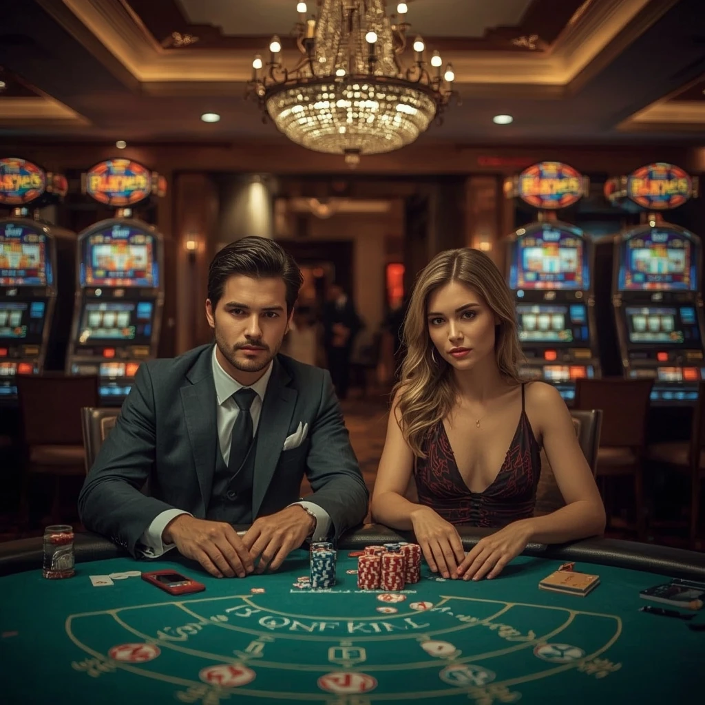 Due giocatori di poker in un NORDIS CASINO
